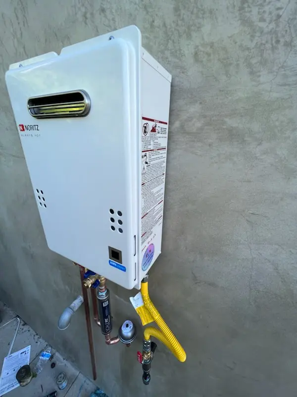 Tankless water heater installation for Denton homes